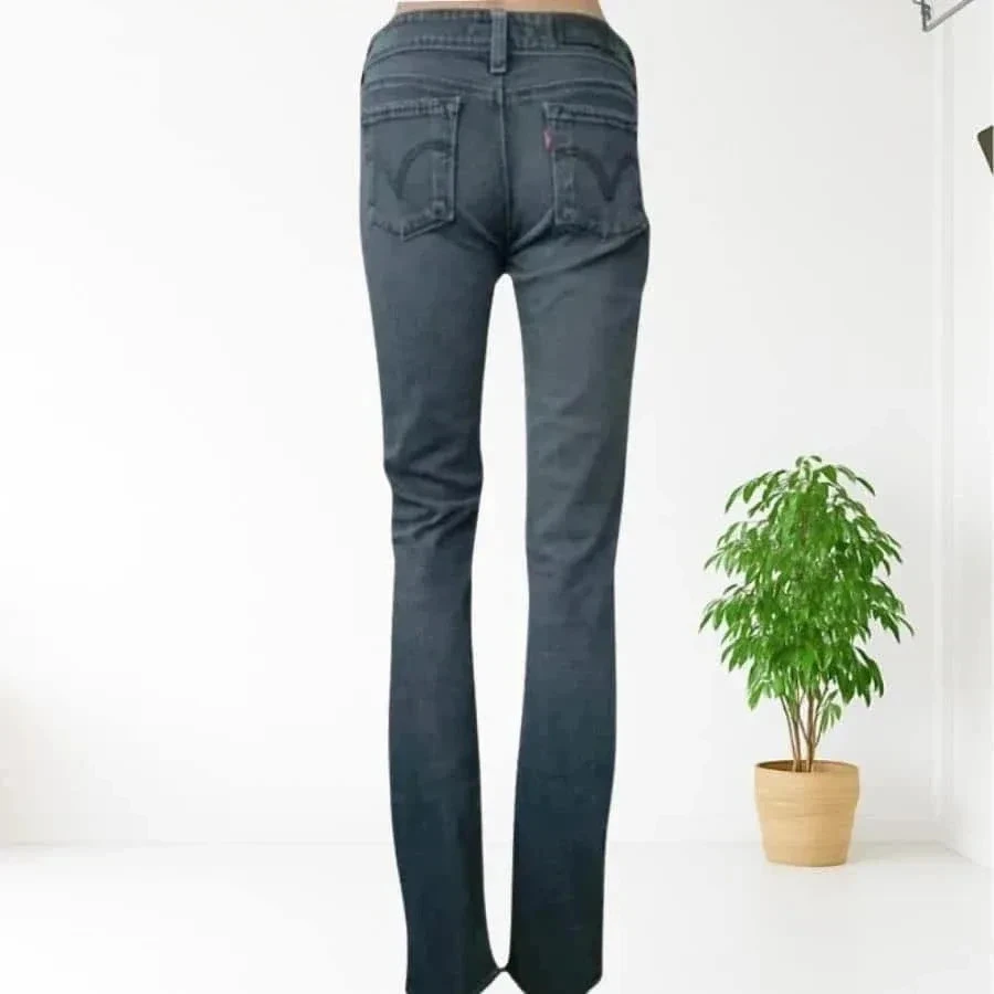 Jean vintage y2k Levis Strauss 571 slim fit taille basse, extensibel – photo 2